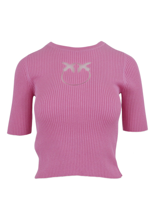 PINKO Maglia Seta TRITONE Rosa 102017A1KW