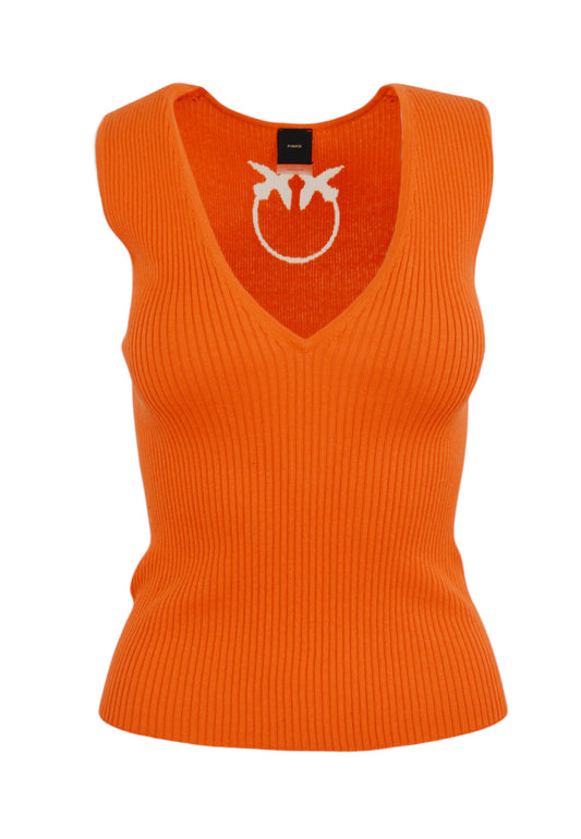 PINKO Top Seta AGNER Arancione 104808A1KW