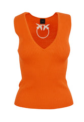 PINKO Top Seta AGNER Arancione 104808A1KW