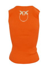 PINKO Top Seta AGNER Arancione 104808A1KW