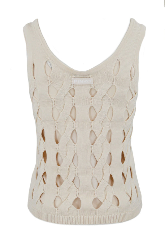 PINKO Top Trecce DERRIK Bianco 105192A2LW