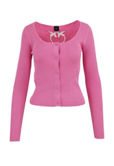 PINKO Cardigan Seta Cotone ASSIA Rosa 104810A1KW