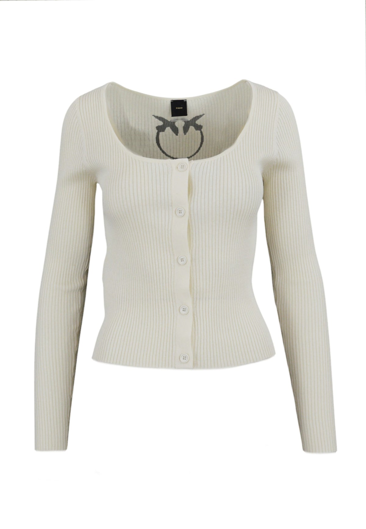 PINKO Cardigan Seta Cotone ASSIA Bianco 104810A1KW