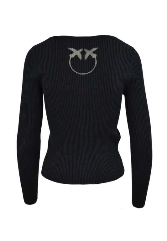 PINKO Cardigan Seta Cotone ASSIA Nero 104810A1KW