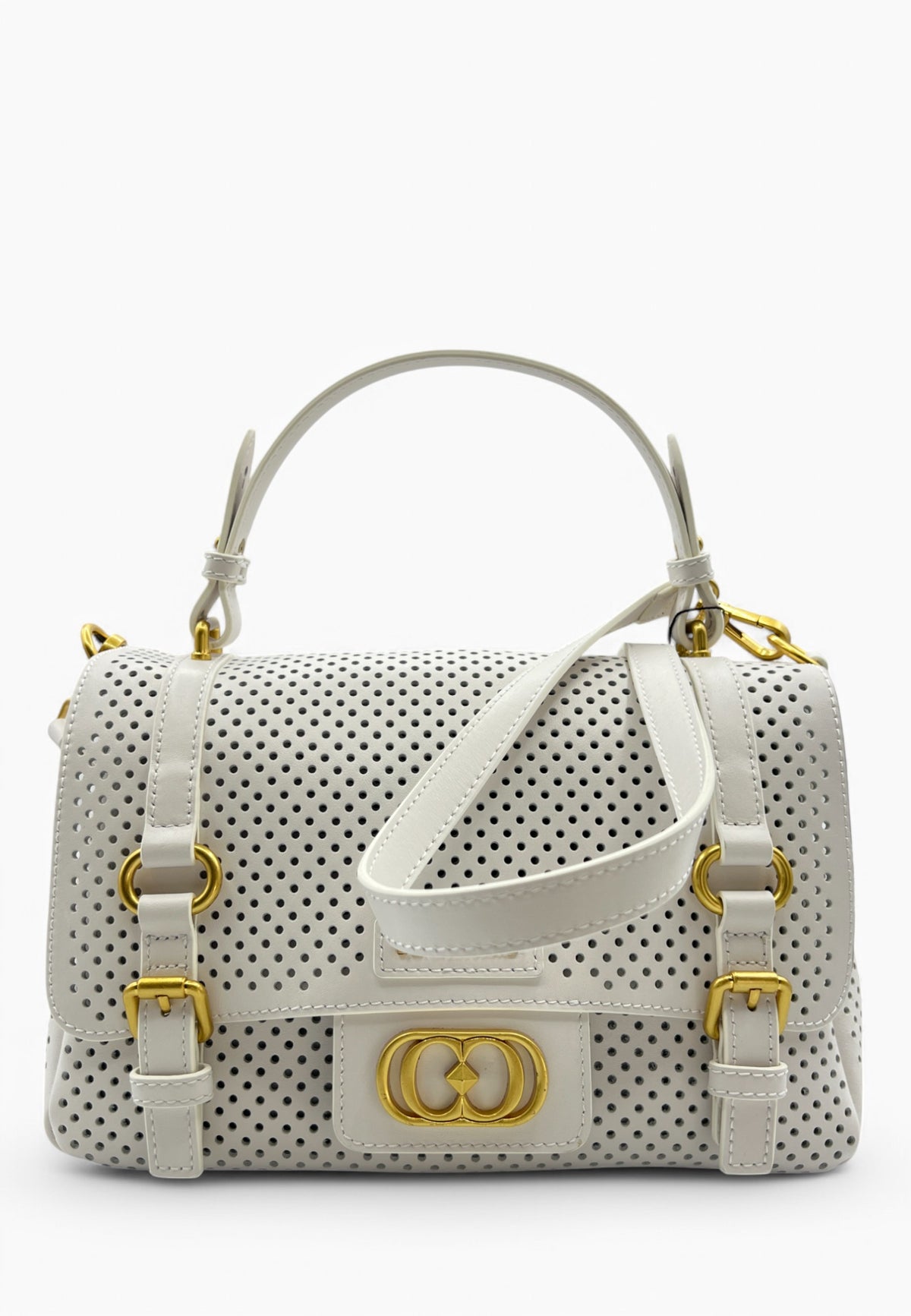 LA CARRIE Borsa in Pelle ATENA Bianco 151AXM910HOL