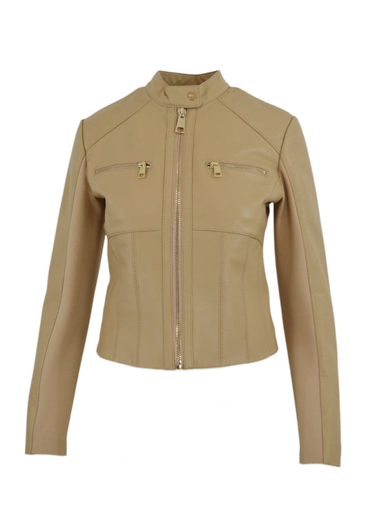 LIU-JO Giubbino Biker Beige CA5128P0379