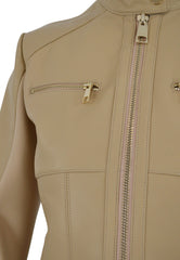 LIU-JO Giubbino Biker Beige CA5128P0379