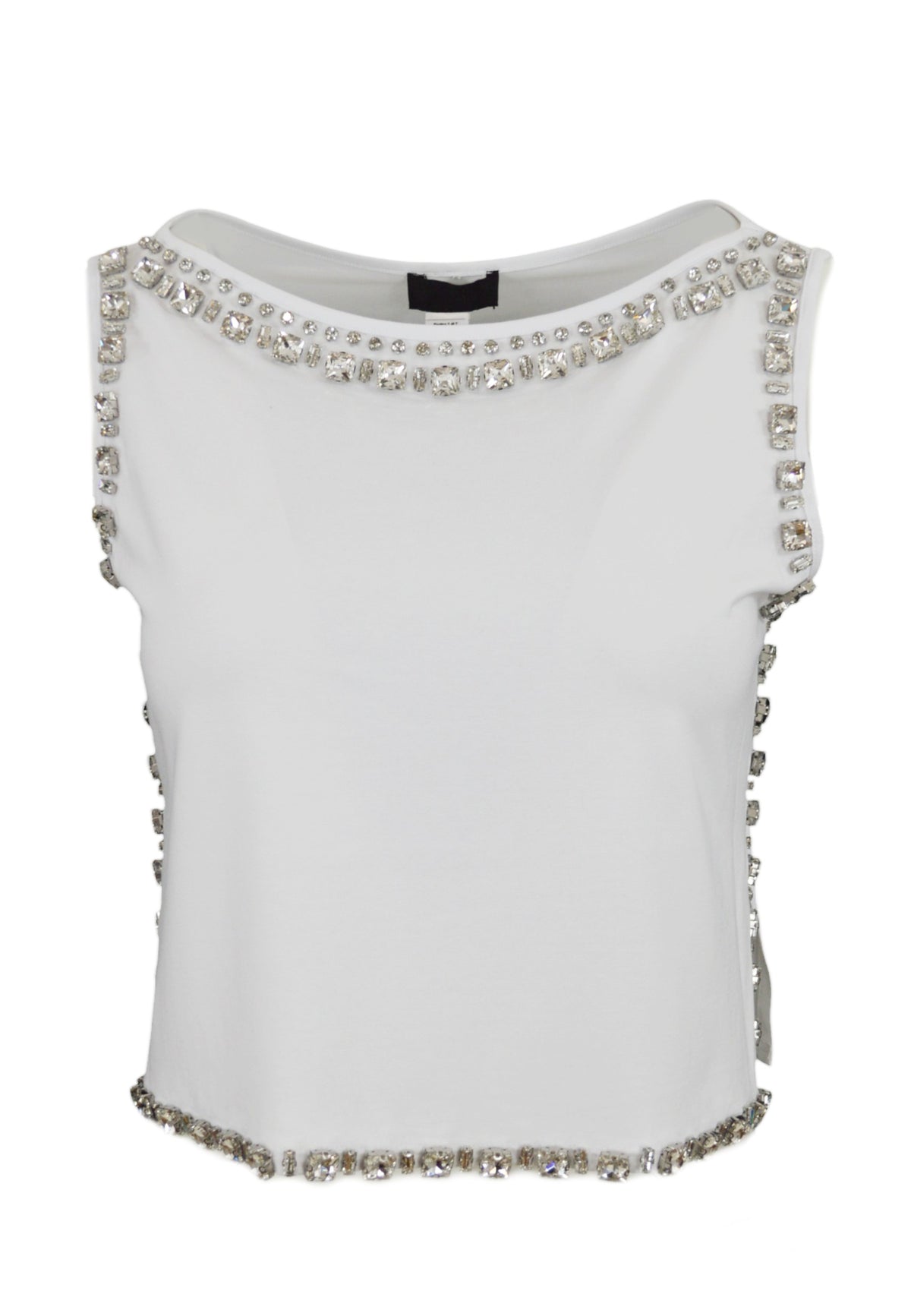 LIU-JO T-Shirt Ricamata Bianco CA5311J4892