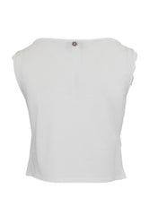LIU-JO T-Shirt Ricamata Bianco CA5311J4892