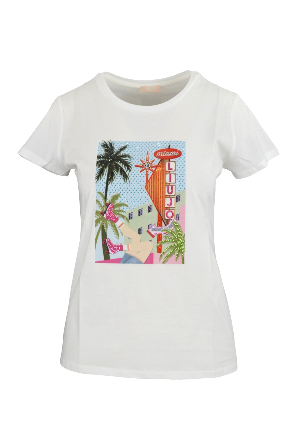 LIU-JO T-Shirt Moda Bianco WA5239JS923