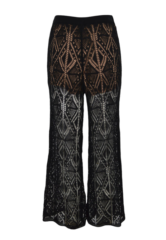 LIU-JO Pantalone Maglia ECS Nero WA5341MS007