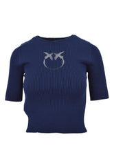 PINKO Maglia Seta TRITONE Blu 102017A1KW