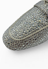 MASSIMO SANTINI Mocassino Strass Bianco CHRISTEL