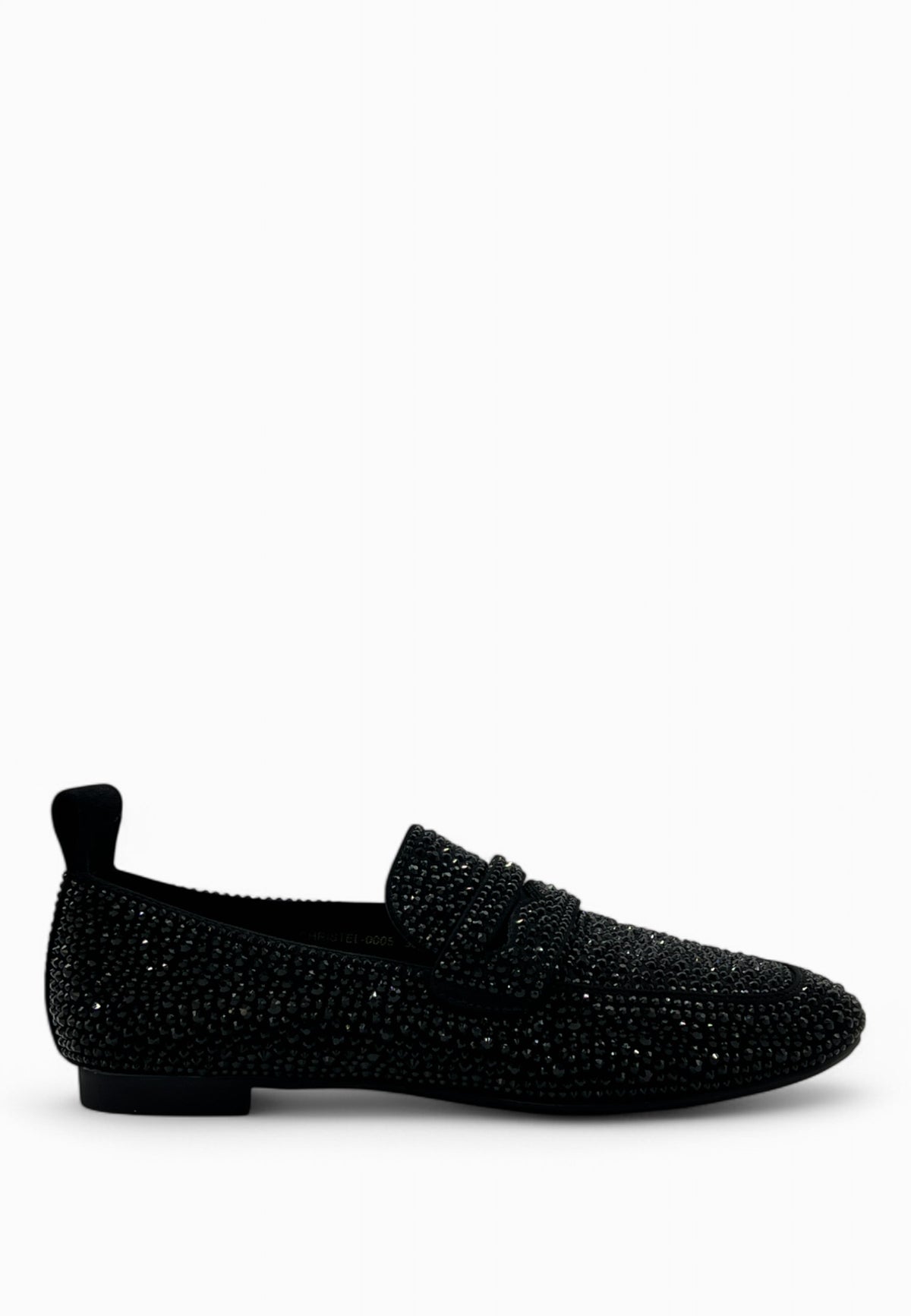 MASSIMO SANTINI Mocassino Strass Nero CHRISTEL