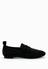 MASSIMO SANTINI Mocassino Strass Nero CHRISTEL