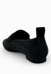 MASSIMO SANTINI Mocassino Strass Nero CHRISTEL