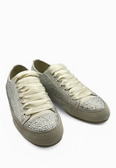 MASSIMO SANTINI Sneakers Strass Bianco RILLA