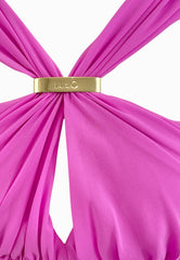 LIU-JO Abito Con Arricciatura Rosa CA5026TS869