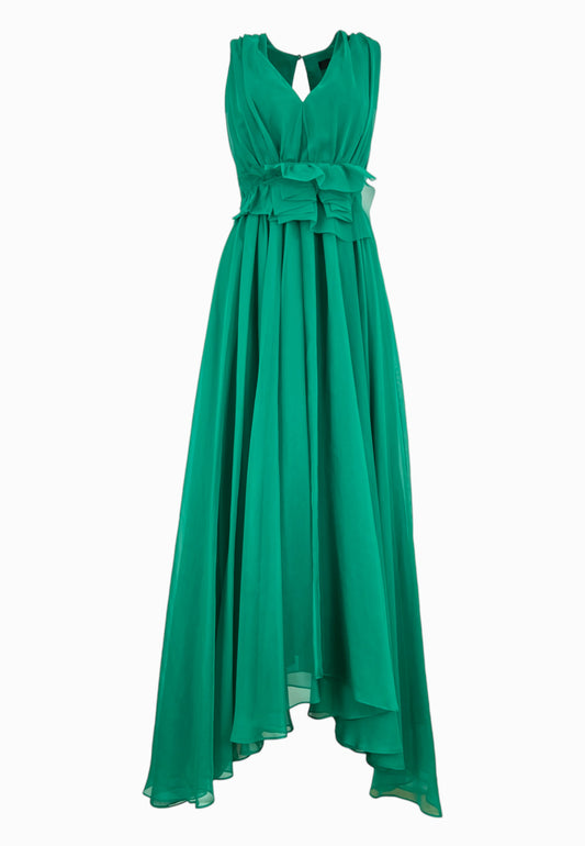 LIU-JO Abito Con Cintura Verde CA5027T2980