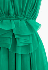 LIU-JO Abito Con Cintura Verde CA5027T2980