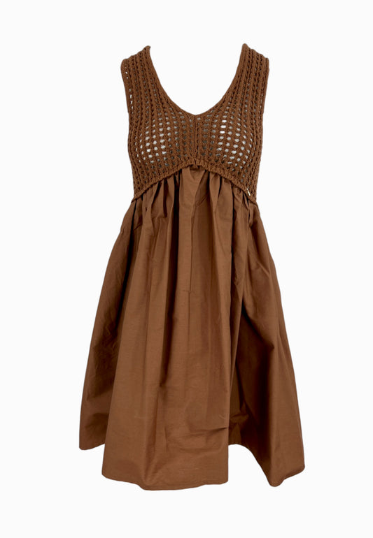 LIU-JO Abito Maglia Marrone WA5385MA44M