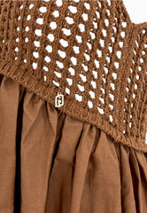 LIU-JO Abito Maglia Marrone WA5385MA44M