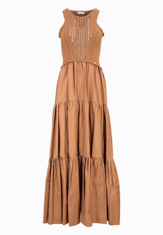 LIU-JO Abito Maglia Marrone WA5386MA44M
