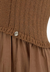 LIU-JO Abito Maglia Marrone WA5386MA44M