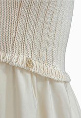 LIU-JO Abito Maglia Bianco WA5386MA44M