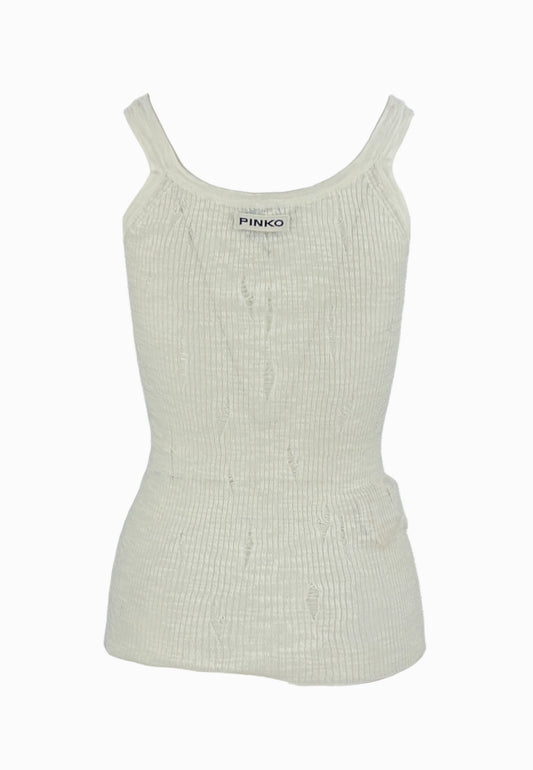 PINKO Canotta Fiammato SERGIO Bianco 105143A2LP