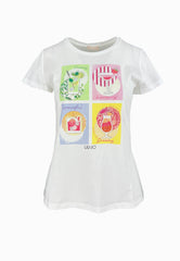 LIU-JO T-Shirt Moda Bianco WA5478J6410