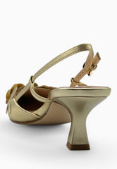 TOSCA BLU Slingback Pelle JADE Oro SS2520S190
