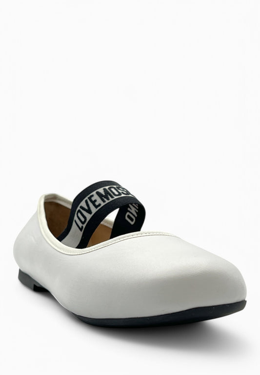 LOVE MOSCHINO Ballerina Bianco JA11071G0MIE