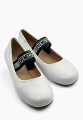 LOVE MOSCHINO Ballerina Bianco JA11071G0MIE