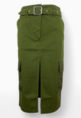 PINKO Gonna Gabardine MONDO Verde 104660A2EG