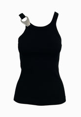 PINKO Canotta Costina CLAY Nero 105082A2JK