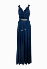 LIU-JO Abito Con Cintura Blu CA5184J4877