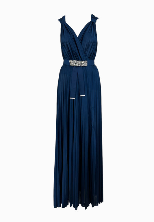 LIU-JO Abito Con Cintura Blu CA5184J4877
