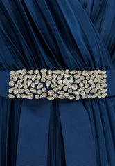 LIU-JO Abito Con Cintura Blu CA5184J4877