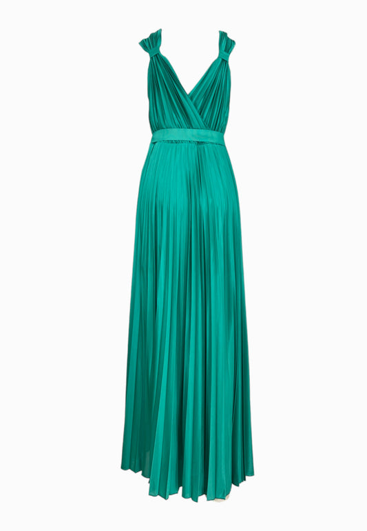 LIU-JO Abito Con Cintura Verde CA5184J4877