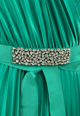 LIU-JO Abito Con Cintura Verde CA5184J4877