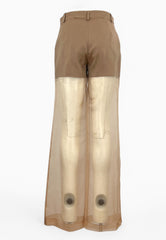 PINKO Pantalone Lino PISPOLA Beige 104698A2EE