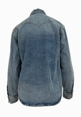 LIU-JO Camicia Jeans Over Blu Denim UA5203D4306