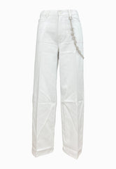 PINKO Pantalone Bull LAURYN Bianco 104601A2DO