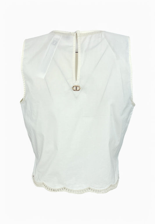 TWINSET Top Bianco 251TT2165