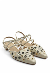 TOSCA BLU Ballerina Tacco Basso Bianco SS2525254