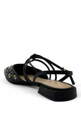 TOSCA BLU Ballerina Tacco Basso Nero SS2525S254