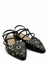TOSCA BLU Ballerina Tacco Basso Nero SS2525S254