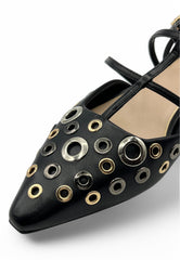 TOSCA BLU Ballerina Tacco Basso Nero SS2525S254