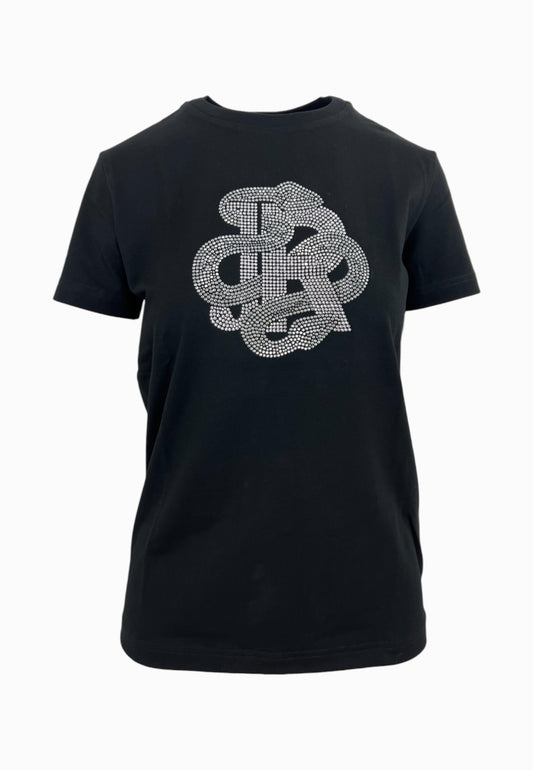 JOHN RICHMOND T-Shirt Strass Nero RWP25522TS